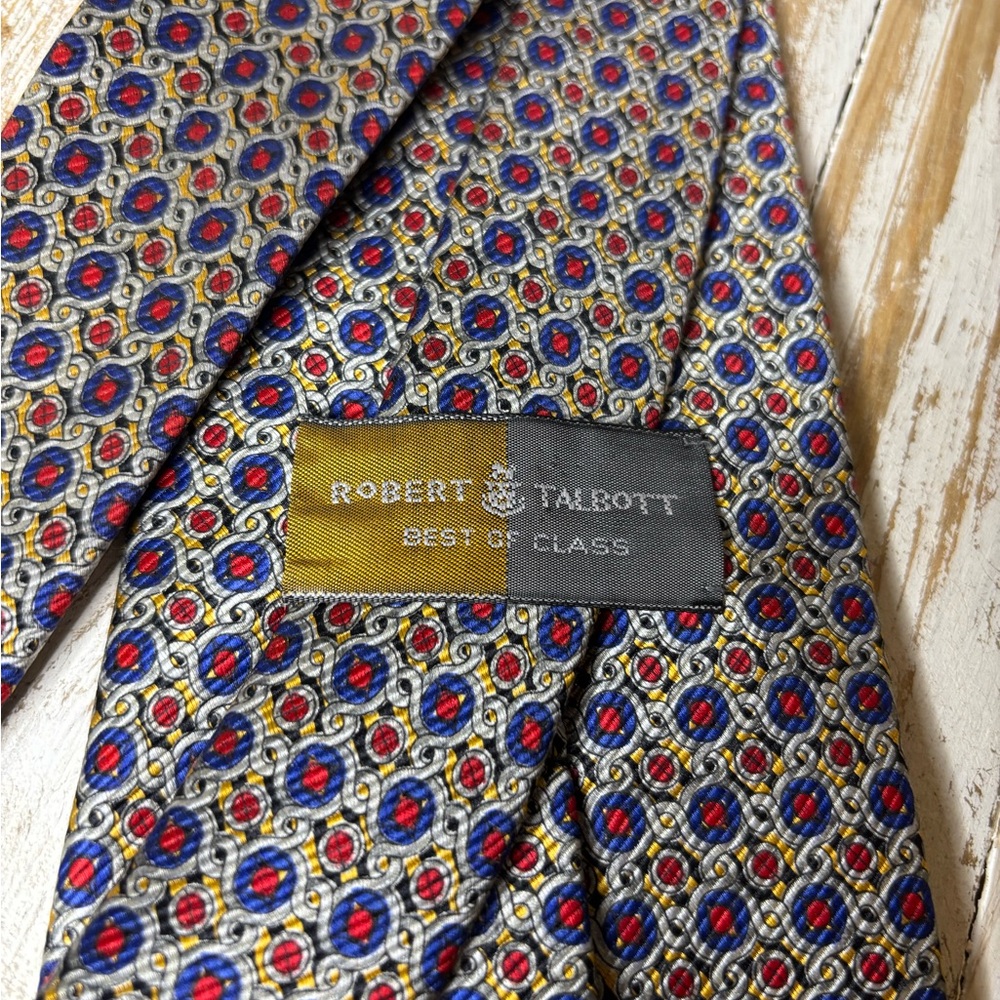 Robert Talbott Elegant Geometric Patterned Tie - image 3